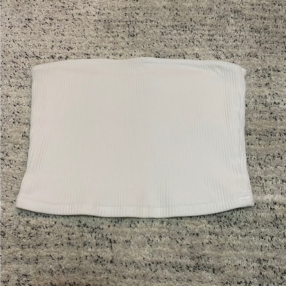 White Hollister tube top